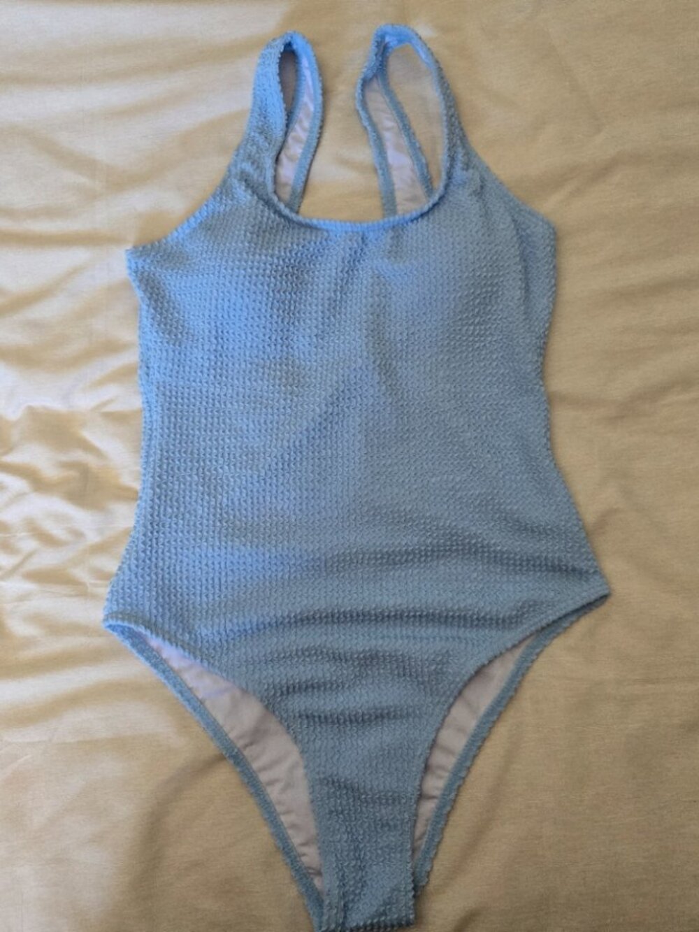 baby blue bathing suit